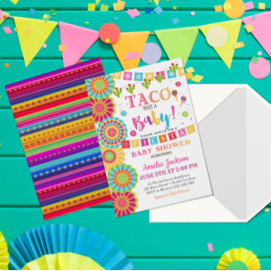 Fiesta Baby Shower Invitation Taco Bout A Baby