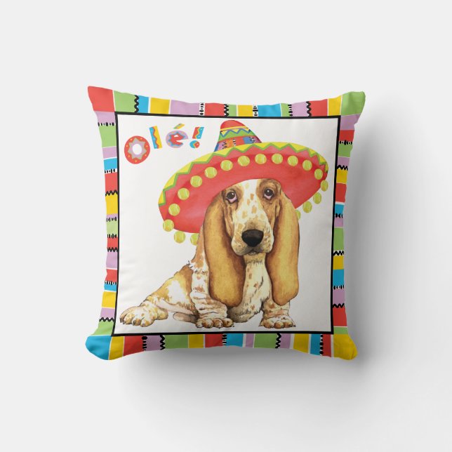 Fiesta Basset Cushion (Front)