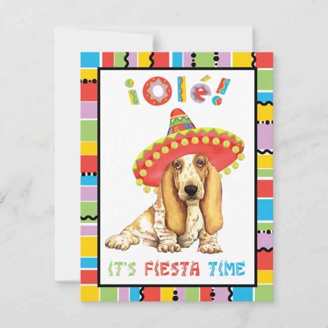 Fiesta Basset Invitation (Front)