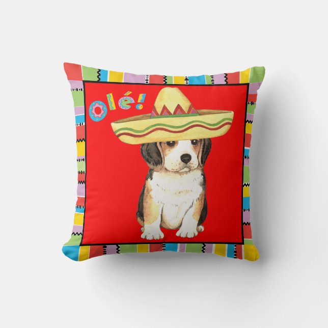 Fiesta Beagle Cushion (Front)