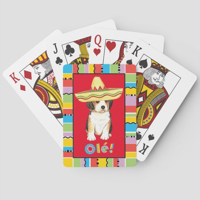 Fiesta Beagle Playing Cards (Back)