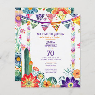 FIESTA Birthday Folkart Flowers 70th 80th 90th