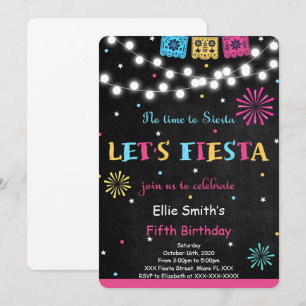 Fiesta Birthday Invitation