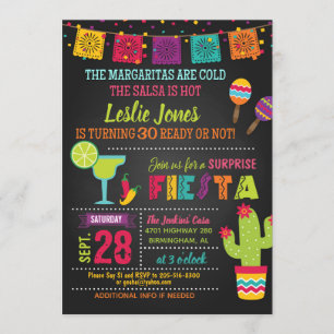 Fiesta Birthday Invitation