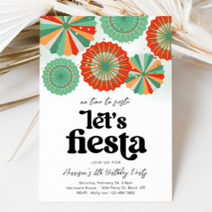 Fiesta Birthday Invitation
