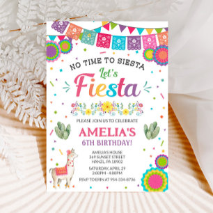 Fiesta birthday invitation