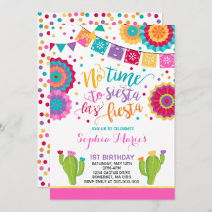 Fiesta Birthday Invitation Mexican Birthday Fiesta