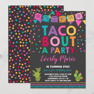 Fiesta Birthday Invitation Taco Bout A Party
