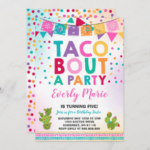 Fiesta Birthday Invitation Taco Bout A Party