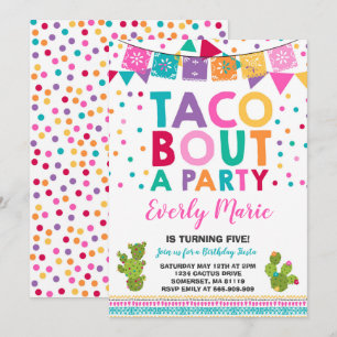 Fiesta Birthday Invitation Taco Bout A Party