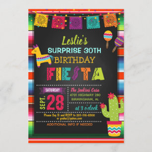 Fiesta Birthday Invitation with Pinata