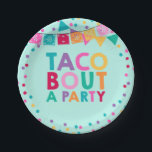 Fiesta Birthday Paper Plate 7" Taco Bout A Party<br><div class="desc">Fiesta Birthday Party 7" Paper Plate. 
All designs are © PIXEL PERFECTION PARTY LTD</div>