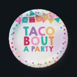 Fiesta Birthday Paper Plate 7" Taco Bout A Party<br><div class="desc">Fiesta Birthday Party 7" Paper Plate. 
All designs are © PIXEL PERFECTION PARTY LTD</div>