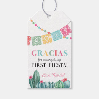 Fiesta Birthday Party Favour Thank You Tags