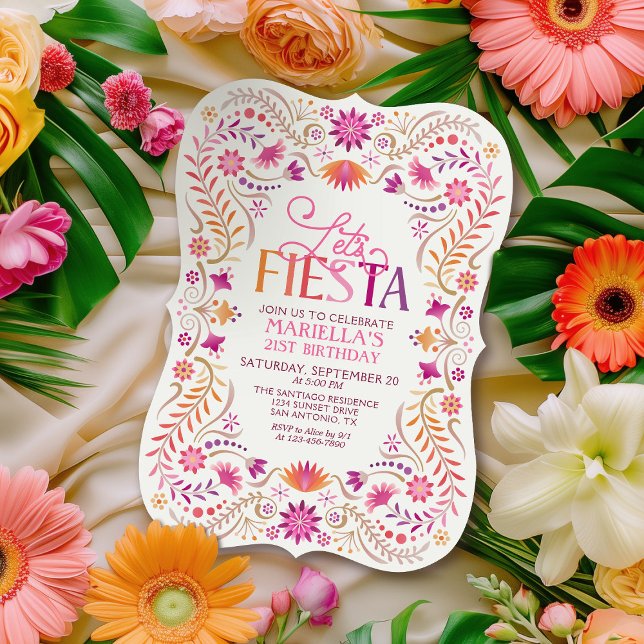 Fiesta Birthday Women Invitation (Creator Uploaded)