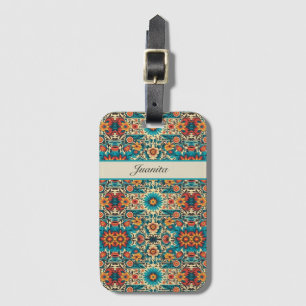 Fiesta Blooms, customisable Luggage Tag