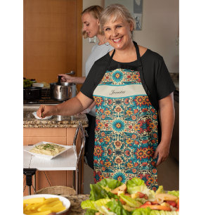 Fiesta Blooms, customizable Apron