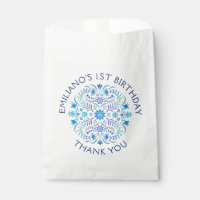 Fiesta Blue Birthday Shower Wedding
