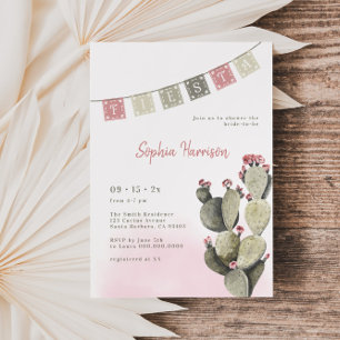 Fiesta Bridal Shower Cactus Invitation