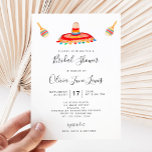 Fiesta Bridal Shower Invitations With Sombrero<br><div class="desc">These personalised fiesta bridal shower invites feature a colourful watercolor sombrero and maracas. They're perfect for a fiesta bridal shower,  baby shower,  wedding or any other mexican themed event! Easily edit with your name and info.</div>