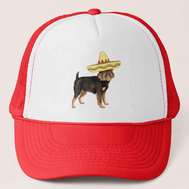 Fiesta Brussels Griffon Trucker Hat (Front)