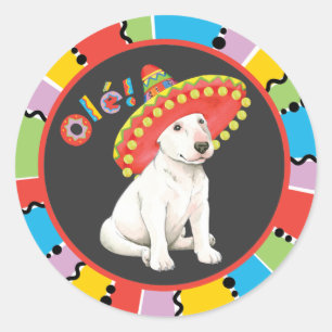 Fiesta Bull Terrier Classic Round Sticker