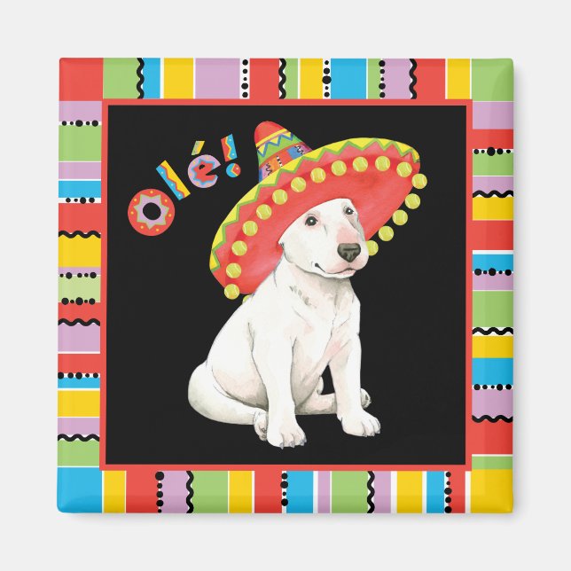 Fiesta Bull Terrier Magnet (Front)