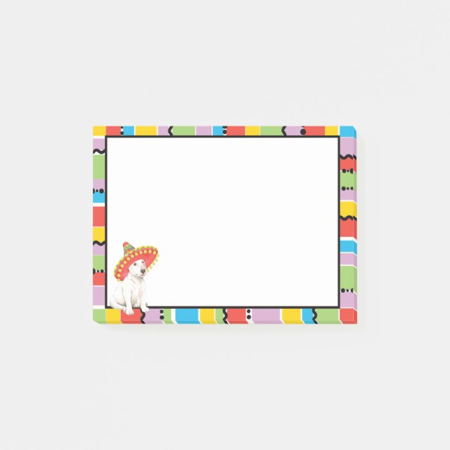 Fiesta Bull Terrier Post-it Notes (Front)