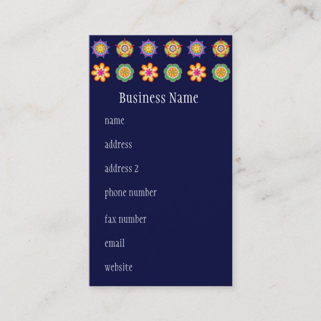 Fiesta Business Card (Front)