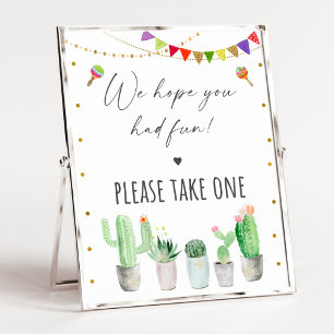 Fiesta Cactus Birthday Party Favour Sign