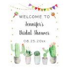 Fiesta Cactus Bridal Shower Welcome
