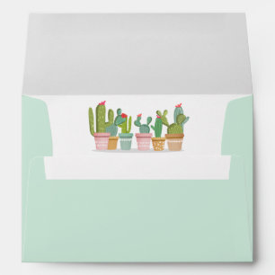 Fiesta Cactus Succulent Mexican Botanical Envelope
