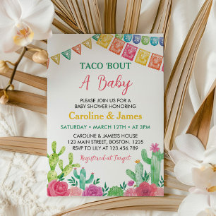 Fiesta Cactus Taco'Bout Baby Shower Invitation