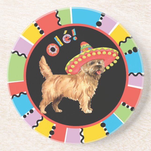 Fiesta Cairn Terrier Coaster (Front)
