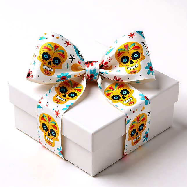  Fiesta Calaveras  Satin Ribbon (Fiesta Calaveras Satin Ribbon)