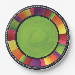 Fiesta Carnival Paper Plate