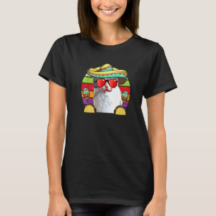 Fiesta Cat Sombrero Tacos Maracas Cinco De Mayo T-Shirt