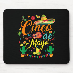 Fiesta Cinco De Mayo Funny Mexican Party 5 De Mayo Mouse Pad