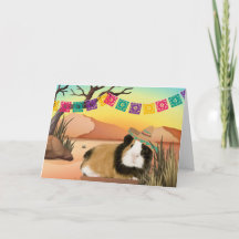 Fiesta Cinco De Mayo Guinea Pig Greeting Card