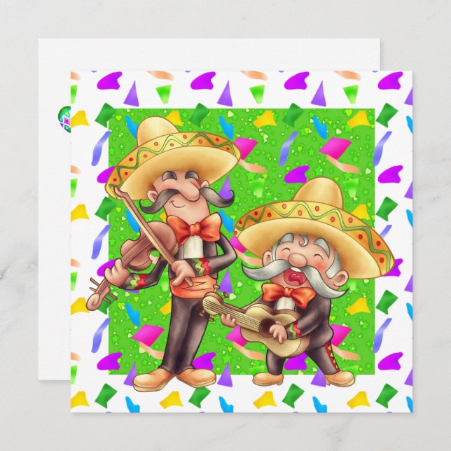 Fiesta - Cinco de Mayo Invitation (Front/Back)