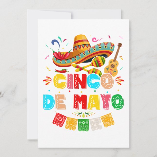 Fiesta Cinco de Mayo Invitation (Front)