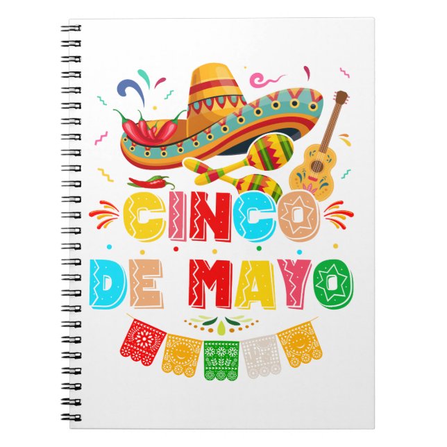 Fiesta Cinco de Mayo Notebook (Front)