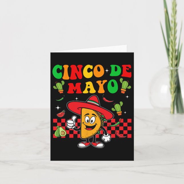 Fiesta Cinco De Mayo Party Mexican  Card (Front)