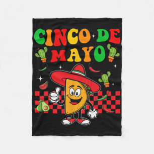 Fiesta Cinco De Mayo Party Mexican  Fleece Blanket