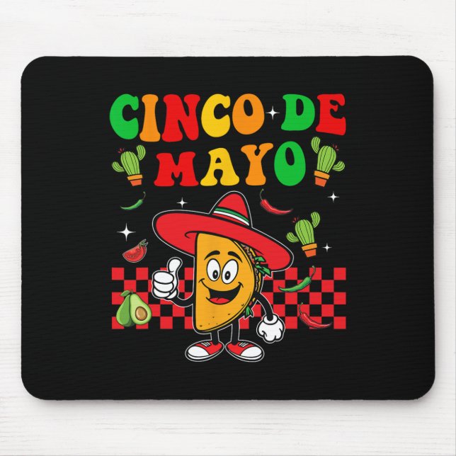 Fiesta Cinco De Mayo Party Mexican  Mouse Pad (Front)
