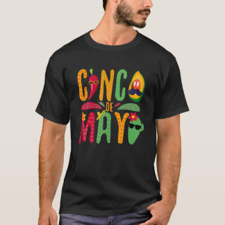 Fiesta Cinco De Mayo Sombrero Mexican Camisa 5 De T-Shirt