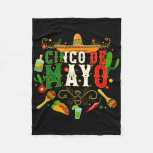 Fiesta Cinco De Mayo T Shirts Men Women Taco Fleece Blanket