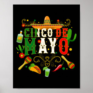 Fiesta Cinco De Mayo T Shirts Men Women Taco Poster