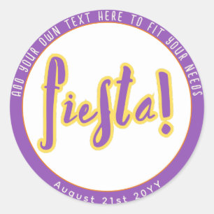 FIESTA CLASSIC ROUND STICKER