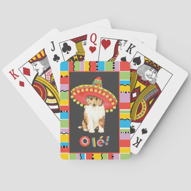 Fiesta Collie Playing Cards (Back)